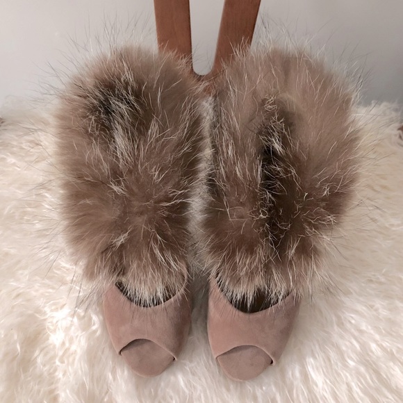 💥NEW HERMÈS Fur Platform Pumps 37 - Picture 4 of 8